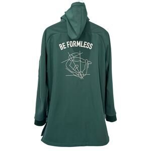 DOE Be Formless Jungle Green White Embroidered Hooded Jacket size XL Streetwear